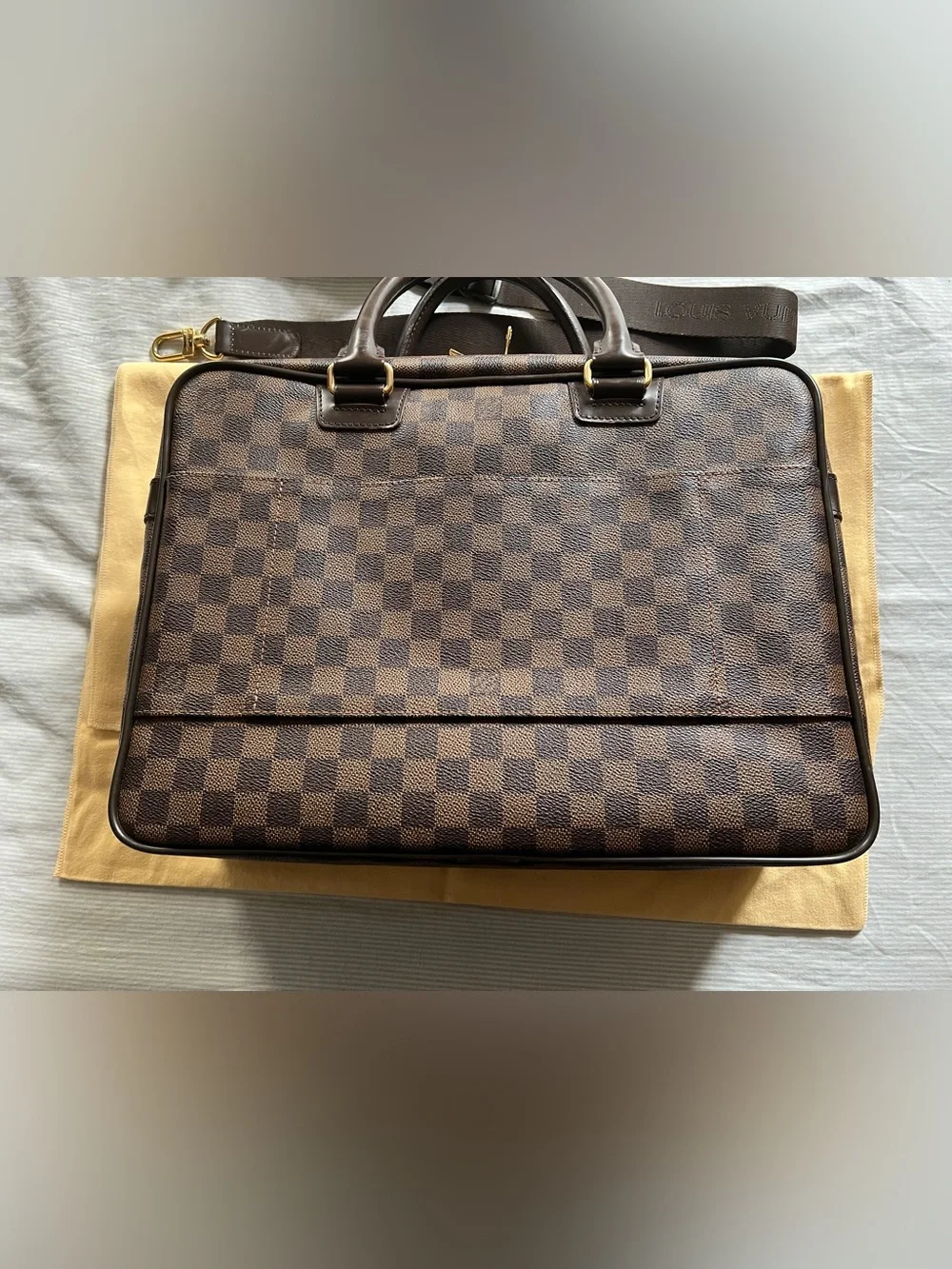 Rare Authentic Louis Vuitton Icare Damier Ebene Breifcase Business Bag